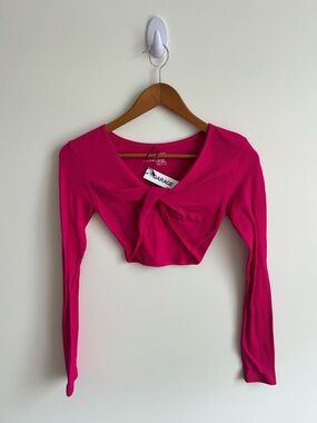 NEW WITH TAGS Garage Front Twist Cropped Long Sleeve